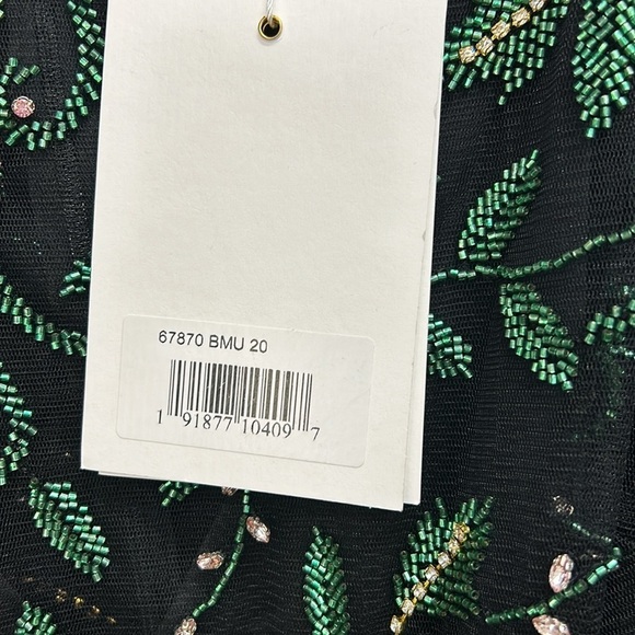 Mac Duggal 67870 NWT BEADED ILLUSION HIGH NECK TRUMPET GOWN - Picture 9 of 11